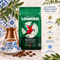 Loumidis Papagalos traditional Greek coffee, square storefront image